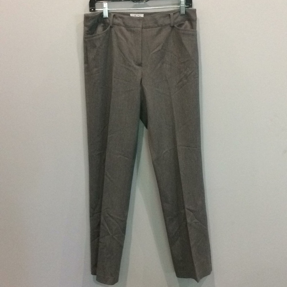 Vintage Ann Taylor Loft Y2K Women's  Heathered Gray Stretch Trousers Size‎ 6